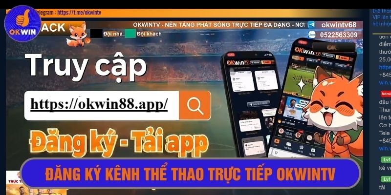 Truy cập kênh thể thao trực tiếp Okwintv trên di dộng