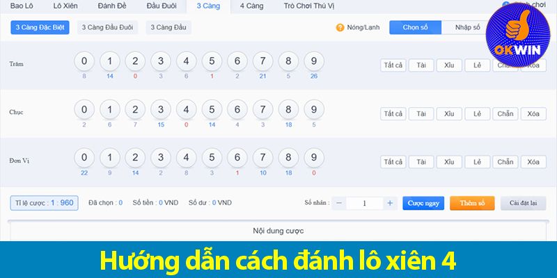 Kinh nghiệm soi cầu lô xiên 4 và cách đánh trúng hàng ngày